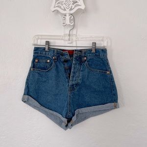 High waisted Jean shorts